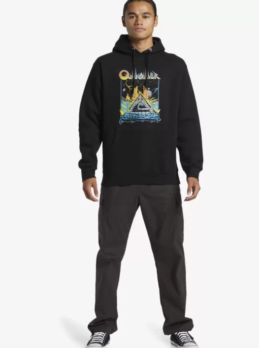 Mens Quiksilver Sweatshirts & Hoodies | E Rockin Hoodie Pullover Sweatshirt