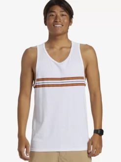 Mens Quiksilver Tees | Everyday Stripe Tank Top