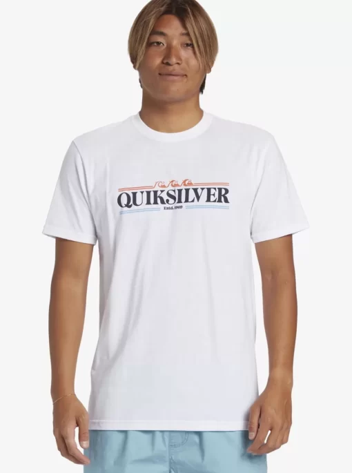 Mens Quiksilver Tees | Gradient Lines T-Shirt