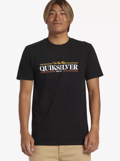 Mens Quiksilver Tees | Gradient Lines T-Shirt