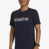 Mens Quiksilver Tees | Gradient Lines T-Shirt