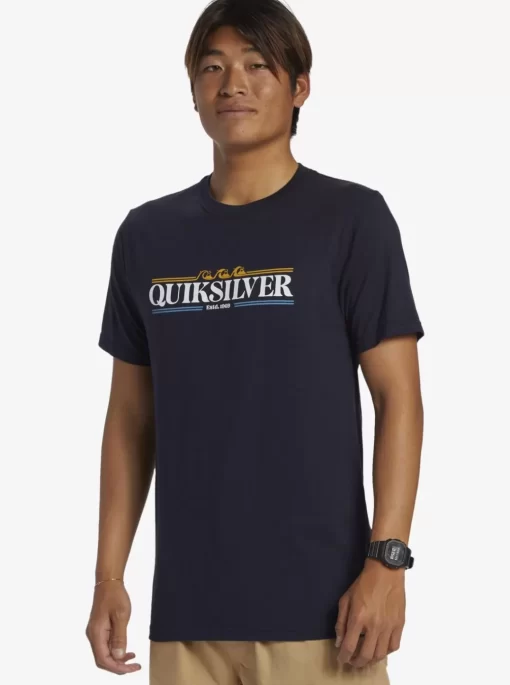 Mens Quiksilver Tees | Gradient Lines T-Shirt