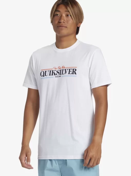 Mens Quiksilver Tees | Gradient Lines T-Shirt