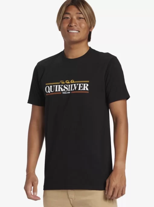 Mens Quiksilver Tees | Gradient Lines T-Shirt