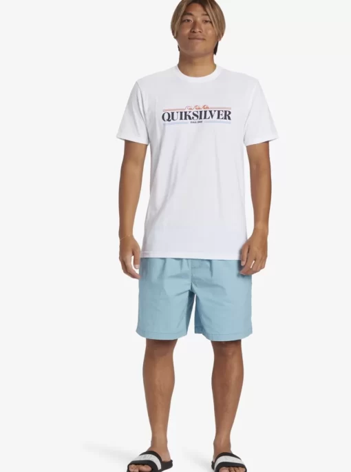 Mens Quiksilver Tees | Gradient Lines T-Shirt