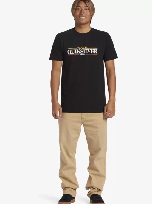 Mens Quiksilver Tees | Gradient Lines T-Shirt