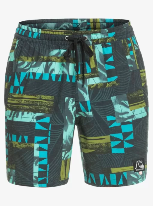 Mens Quiksilver Elastic Waist | Gregg Kaplan Og Arch Blank Canvas Vl 17" Volleys