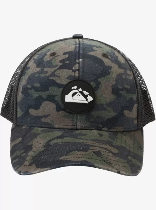 Mens Quiksilver Hats | Hawaii Islands Camo Trucker Hat