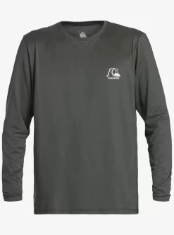 Mens Quiksilver Rashguards | Heritage Heather Long Sleeve Upf 50 Surf Tee