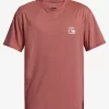 Mens Quiksilver Rashguards | Heritage Heather Short Sleeve Upf 50 Surf T-Shirt
