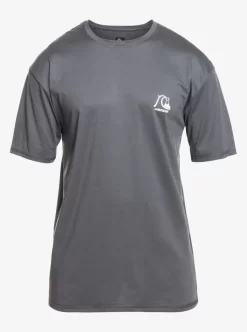 Mens Quiksilver Rashguards | Heritage Heather Short Sleeve Upf 50 Surf T-Shirt