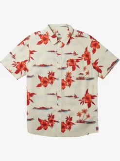 Mens Quiksilver Shirts & Polos | Hi Paradise Airways Short Sleeve Shirt