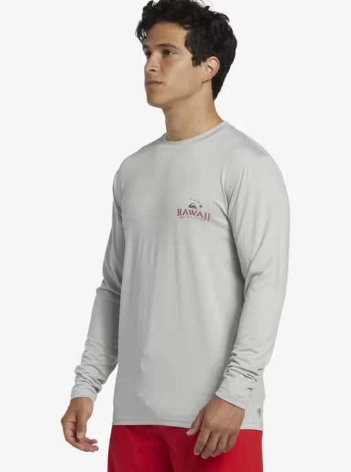 Mens Quiksilver Rashguards | Hi Royalty Surf Long Sleeve Upf 50 Surf T-Shirt