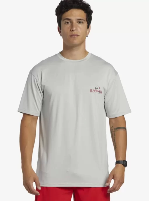 Mens Quiksilver Rashguards | Hi Royalty Surf Short Sleeve Upf 50 Surf T-Shirt