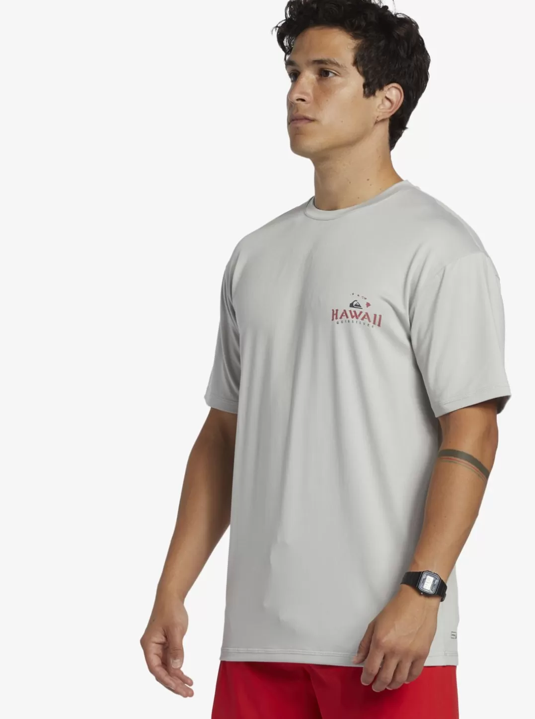 Mens Quiksilver Rashguards | Hi Royalty Surf Short Sleeve Upf 50 Surf T-Shirt