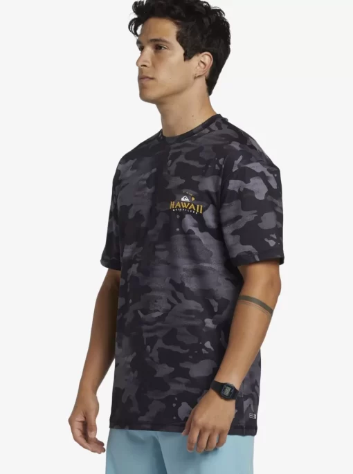 Mens Quiksilver Rashguards | Hi Royalty Surf Short Sleeve Upf 50 Surf T-Shirt