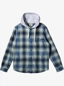 Mens Quiksilver Shirts & Polos | Kinloss Long Sleeve Hooded Shirt