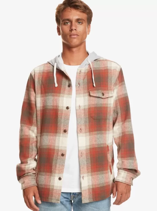 Mens Quiksilver Shirts & Polos | Kinloss Long Sleeve Hooded Shirt
