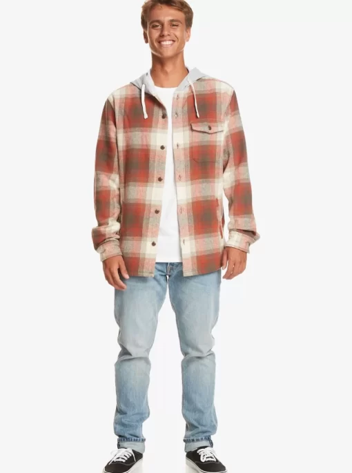 Mens Quiksilver Shirts & Polos | Kinloss Long Sleeve Hooded Shirt