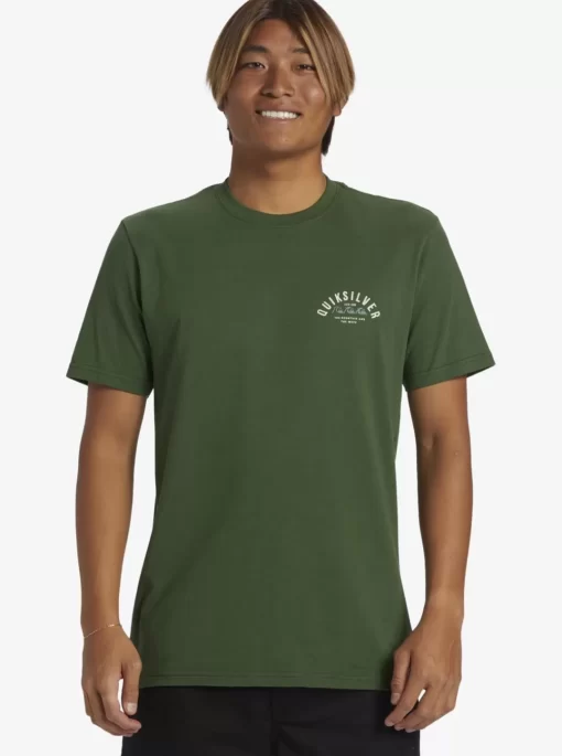 Mens Quiksilver Tees | Logo Lockup T-Shirt