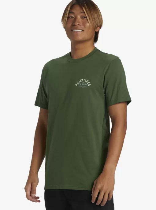 Mens Quiksilver Tees | Logo Lockup T-Shirt