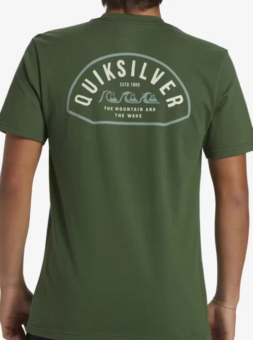 Mens Quiksilver Tees | Logo Lockup T-Shirt