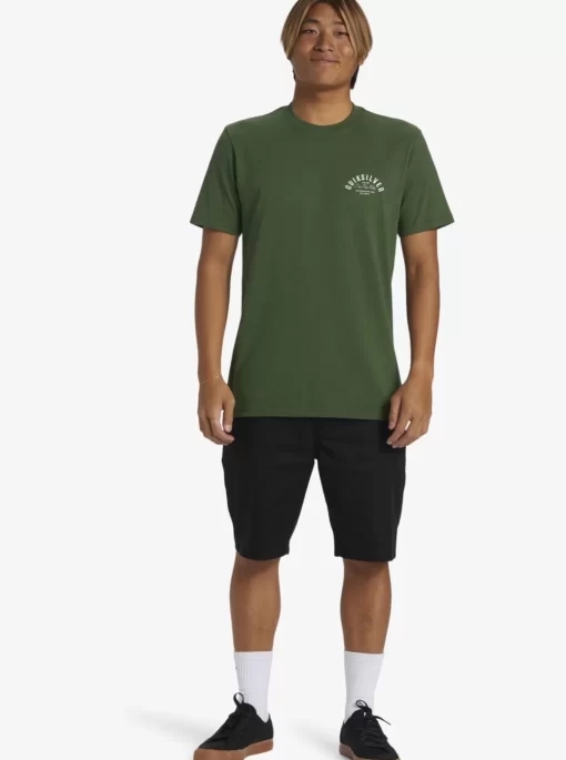 Mens Quiksilver Tees | Logo Lockup T-Shirt