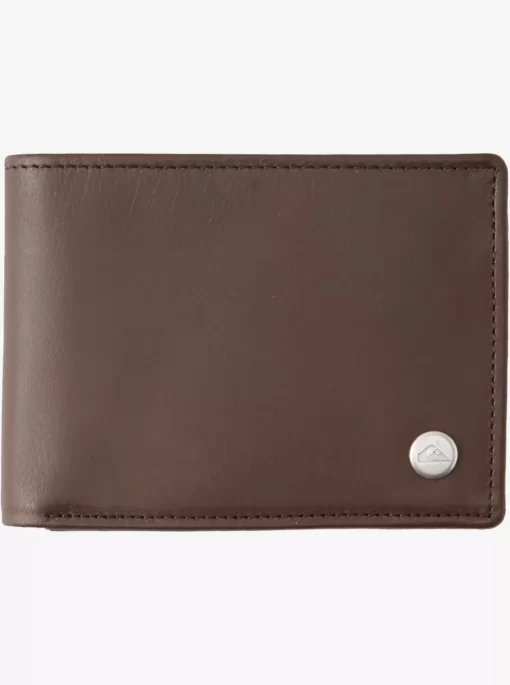 Mens Quiksilver Wallets | Mac Tri-Fold Leather Wallet