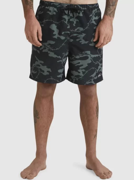 Mens Quiksilver Elastic Waist | Mikey Volley 18" Volleys