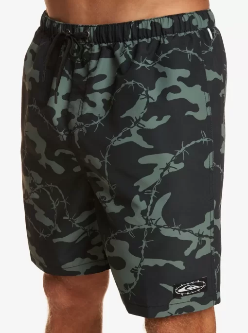 Mens Quiksilver Elastic Waist | Mikey Volley 18" Volleys