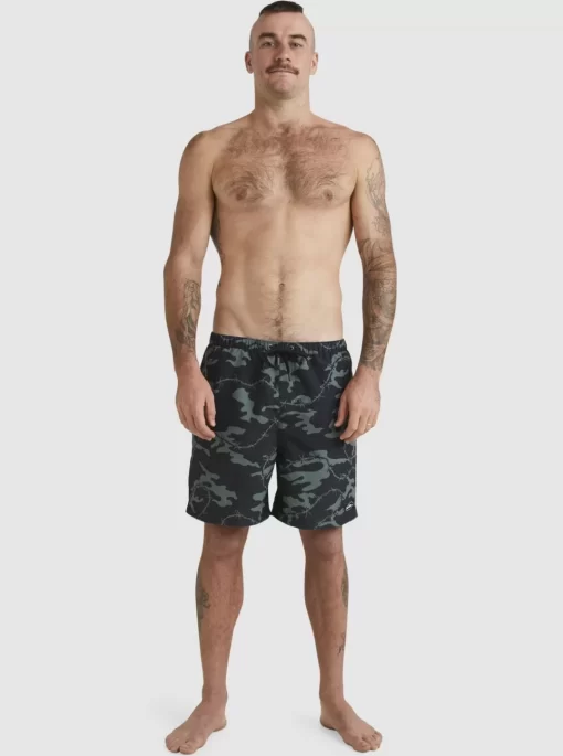 Mens Quiksilver Elastic Waist | Mikey Volley 18" Volleys