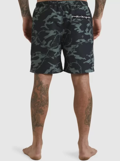 Mens Quiksilver Elastic Waist | Mikey Volley 18" Volleys