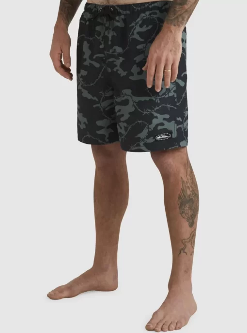 Mens Quiksilver Elastic Waist | Mikey Volley 18" Volleys