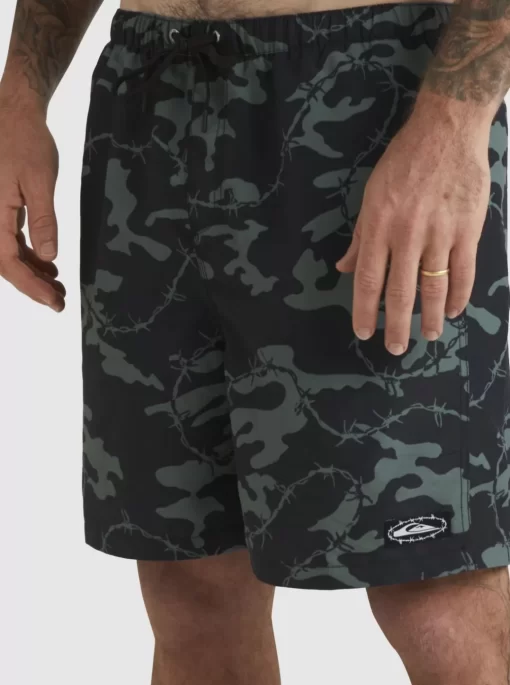 Mens Quiksilver Elastic Waist | Mikey Volley 18" Volleys