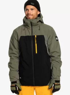 Mens Quiksilver Layers | Mission Plus Technical Snow Jacket