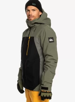 Mens Quiksilver Layers | Mission Plus Technical Snow Jacket