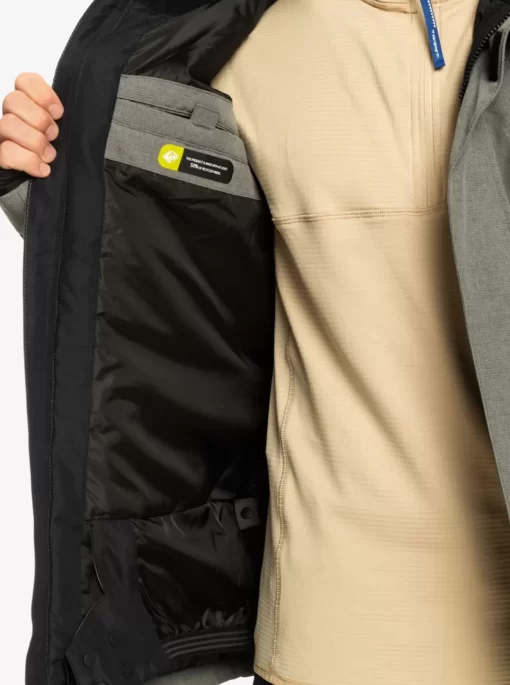 Mens Quiksilver Layers | Mission Solid Insulated Snow Jacket