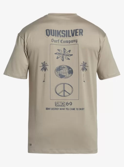 Mens Quiksilver Rashguards | Mix Session Upf 50 Short Sleeve Surf Tee