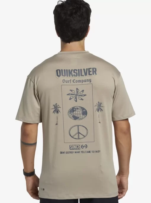 Mens Quiksilver Rashguards | Mix Session Upf 50 Short Sleeve Surf Tee