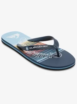 Mens Quiksilver Sandals | Molokai Word Flip-Flops