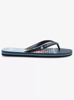 Mens Quiksilver Sandals | Molokai Word Flip-Flops