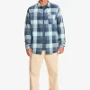 Mens Quiksilver Shirts & Polos | Motherfly Long Sleeve Shirt