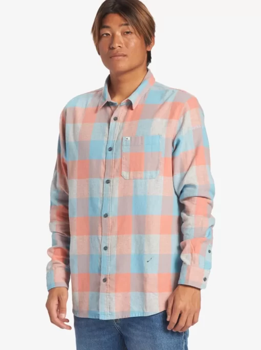 Mens Quiksilver Shirts & Polos | Motherfly Long Sleeve Shirt