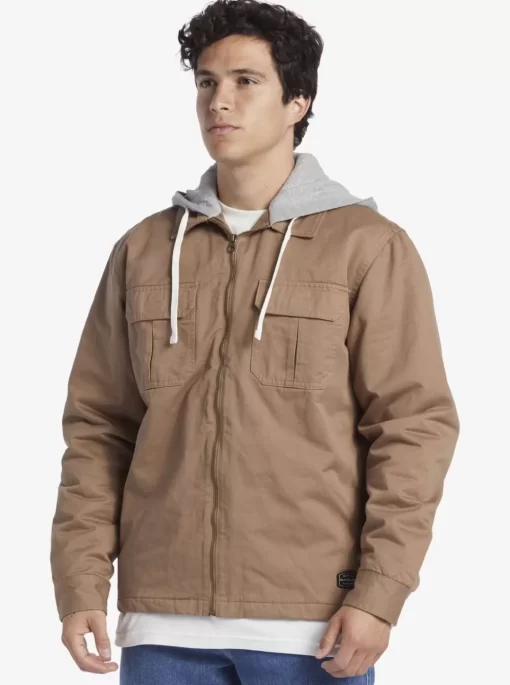 Mens Quiksilver Jackets | New Aitor Hooded Jacket