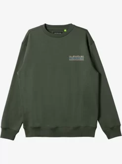 Mens Quiksilver Shirts & Polos | No Control Crew Fleece Crew Neck Sweatshirt