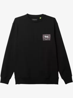 Mens Quiksilver Shirts & Polos | No Control Crew Fleece Crew Neck Sweatshirt