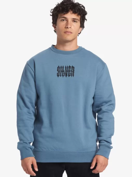 Mens Quiksilver Shirts & Polos | No Control Crew Fleece Crew Neck Sweatshirt