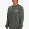 Mens Quiksilver Shirts & Polos | No Control Crew Fleece Crew Neck Sweatshirt