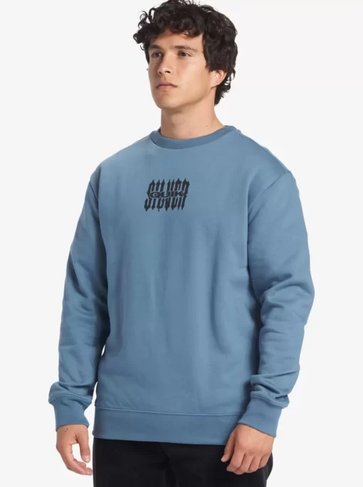 Mens Quiksilver Shirts & Polos | No Control Crew Fleece Crew Neck Sweatshirt