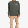 Mens Quiksilver Shirts & Polos | No Control Crew Fleece Crew Neck Sweatshirt